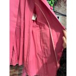 Max Mara Weekend Barbie Bubblegum Pink Belted Button Up Trench Coat Lined Size 8 Photo 3
