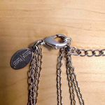 White House | Black Market STAMPED WHBM Silver Tone Multi-Row Bib Necklace Photo 2