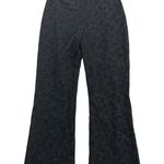 Betsey Johnson Vintage Evening Jacquard lace shimmer fabric cropped flared pants Photo 0