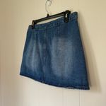 Forever 21 Distressed Denim Mini Jean Skirt Button Up Photo 3