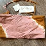 l*space L* Beach Wave Bikini Top Stripe Tie Dye Size S NWT Photo 2
