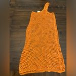 Free People  FP Beach Catch Me Fauxchet Midi Dress Swimsuit Cover Up XS Orange Photo 2