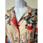 Victoria's Secret  Floral Satin Pajama Top Women's Medium Long Sleeve Button Up Photo 3
