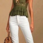 Free People NWT Olive Adella Cami Size S Photo 1