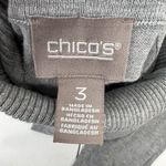 Chico's Chico’s Size 3 US XL 16 Sweater Ashlan Turtleneck Grey Pullover Long Sleeve Cozy Photo 3