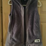 The North Face Gray Vest with High Collar and Soft Fleece Fabric Photo 0