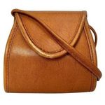 Hobo International RARE Vintage Tan Brown Leather Mini Pouch Crossbody Bag Photo 0