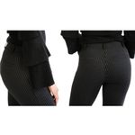 Betabrand NEW  Classic Dress Pant Yoga Pants Straight-Leg Black Pinstripe Size M Photo 7