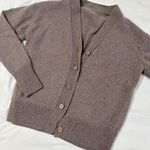 NWOT Muji 100% Wool Cardigan Tan Photo 0