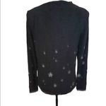 Chaser  novelty star print black w/silver size small sweatshirt. Photo 2