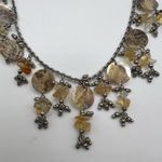 Natural Shell Necklace Pierced Earring Set Beach Boho Tropical Coastal New Tan Photo 3