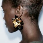 ZARA NWT❗️ Enamelled Floral Earrings Photo 9