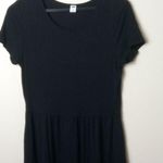 Old Navy  M Black T-Shirt Mini Skater Dress Photo 0