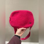 Fuzzy Bum Bag Running Fleece Bag Color Pink Photo 1