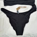 SKIMS Swim Strapless Monokini One Piece Removable Straps Black Onyx 2X Plus NWT Photo 1