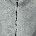 PINK - Victoria's Secret PINK Victoria’s Secret Light Gray Teddy Fleece Zip-Up Jacket Size Medium Photo 9