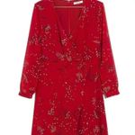 Madewell Hazelwood Wrap-Front Mini Dress in Windswept Floral Size 6 Photo 1