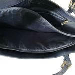 Tory Burch Large York Navy Blue Saffiano Leather Buckle Tote Bag Shoulder Purse Photo 5