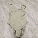 prAna NWT  Olive Green Mallorca One Piece Bathing Suit Size Medium Photo 2