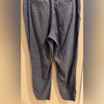 Rachel Roy Size 4 Blue Linen Blend High Waist Straight Leg Pants Photo 7