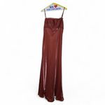 Vintage David's Bridal maxi dress in a burnt orange/brown color. Size 10. Brown Photo 1