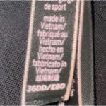 Victoria's Secret Victoria’s Secret Athletic Sporty Gymwear Women’s Black Bralette Sz 36DD Photo 5