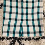 ZARA Green & White Checkered Pencil Skirt Photo 4