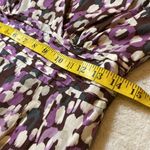 Merona Purple Cotton Splice-Neck Dress - M Photo 7