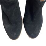 Jeffrey Campbell  Size 8.5 Black Suede Slip On Cut Out Ankle Block Heel Booties Photo 2