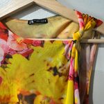 ZARA PRINTED TULLE DRESS Flowers Size S Photo 5