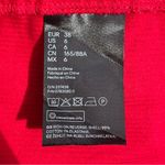 H&M Women’s Red Corduroy Jumper Dress Zip Front Size 6 90s 60s 70s Mini Photo 4