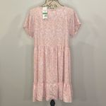 NWT Sadie & Sage floral print baby doll mini dress L Pink Size L Photo 2