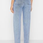 Revolve NWT Manier De Voir RHINESTONE MOM JEANS - MID BLUE. Size 6 Photo 4