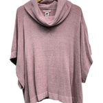 Barefoot Dreams  Dusty pink cowl-neck poncho-style top size S/M relaxed fit Photo 0