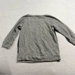 Wet Seal ⭐️   Grey Black Lace 3/4 Sleeve Crewneck Sweatshirt Size XSmall EUC Photo 3