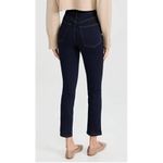 We Wore What  The Danielle Jeans Dani Blue/Black Size 27 High Rise Button Fly NEW Photo 5