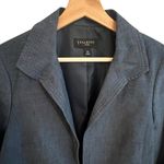 Talbots  Womens Open Front Linen Blazer Size 10P Preppy Old Money Office Travel Photo 1