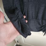 Beyond Yoga Women's Heathered Grey Ruched Hoodie Pullover Size M Photo 4