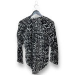 Boemo Women's Black & White Aztec Print Blouse Sample Sz S Boho Indie Y2K Earthy Photo 1