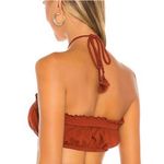 Free People  Beach Don't‎ Kill My Vibe Bronzer Brown Halterneck Bandeau Top XS Photo 4