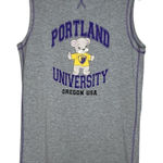 Portland University Shirt Womens 6 Gray Purple Reclaimed Vintage Basketball Photo 0