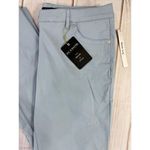 Pastel Baby Blue Chambray Slim Leg Casual Pants Chinos Zac & Rachel Size 12 Photo 2