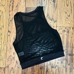 Zyia  Women's Calm Luxe High Neck Black Mesh Polka Dot Tank Size Medium Photo 2