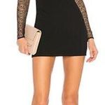 H:ours Black Lace Mini Dress Photo 0