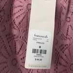 Francesca's NWT Francesca’s Peyton Pink Cold Shoulder Floral Lace Shift Dress Sz M Photo 3