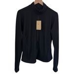 Nike NWT One Dri-Fit Women’s Training Jacket Black Large Full-Zip Thumbholes Photo 1