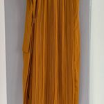 ASOS  Yellow Pleated Maxi Skirt Photo 0