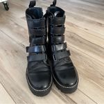 Vibram GDF  soles black strappy moto grunge emo Women’s Size 6 Photo 1