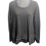 Sundry  Grey Tiered Sweatshirt Photo 1