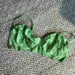 Vix Paula Hermanny  Green Camo Corset Lined Bikini Top Size Large Photo 1